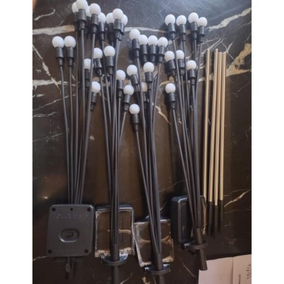 Solar Garden Lights, 4 Pack 32 LEDs Solar Outdoor Lights, Outdoor Decoration - Picture 2 of 2